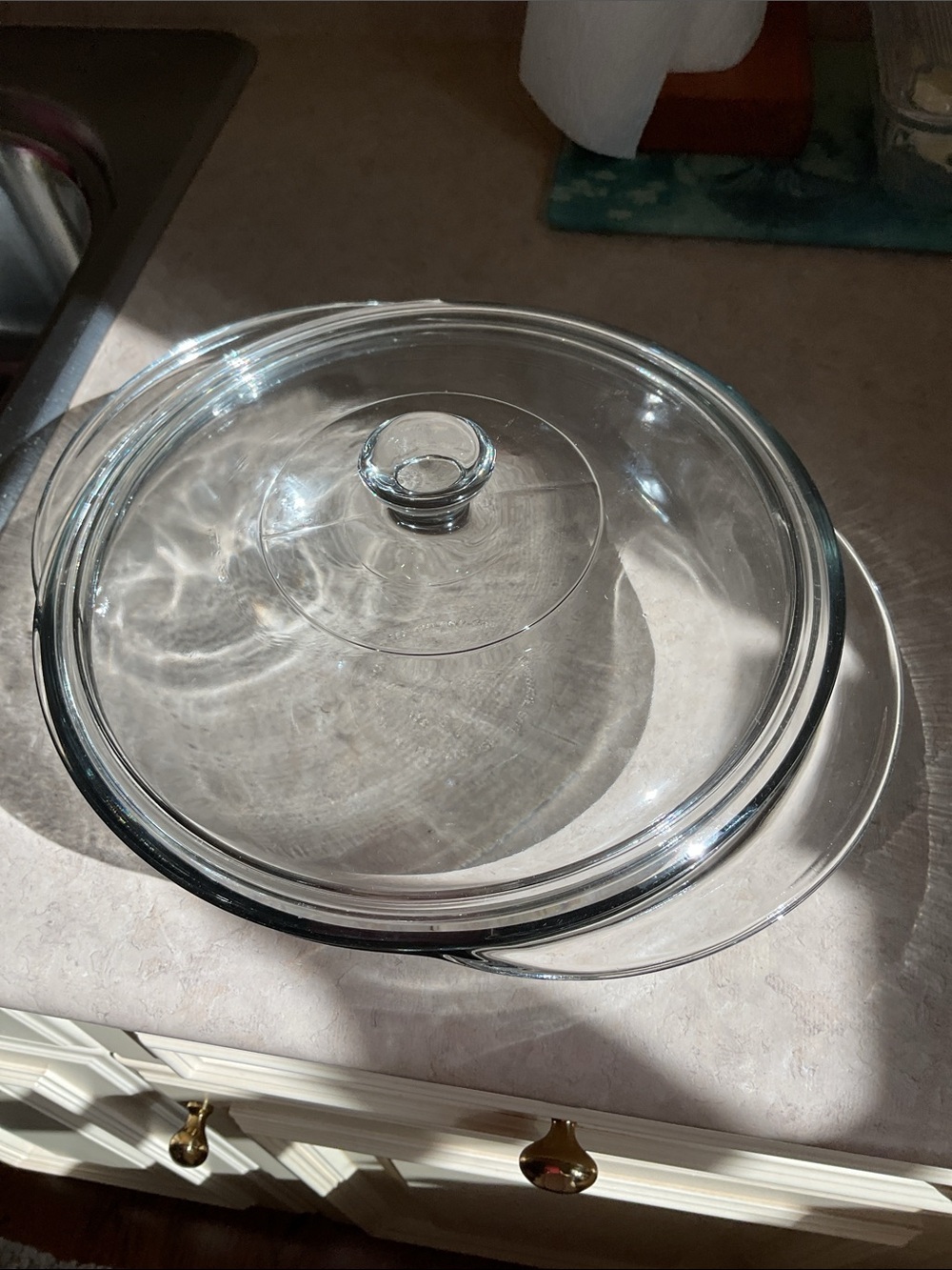Clear Glass Covered Casserole Dish - Transparent 2 quart
